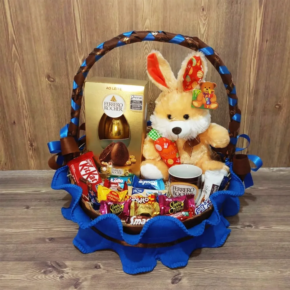 cesta-pascoa-ovo-ferreiro-rocher-caixa Cesta de Páscoa Ovo Ferrero Rocher na Caixa - Imagem 1